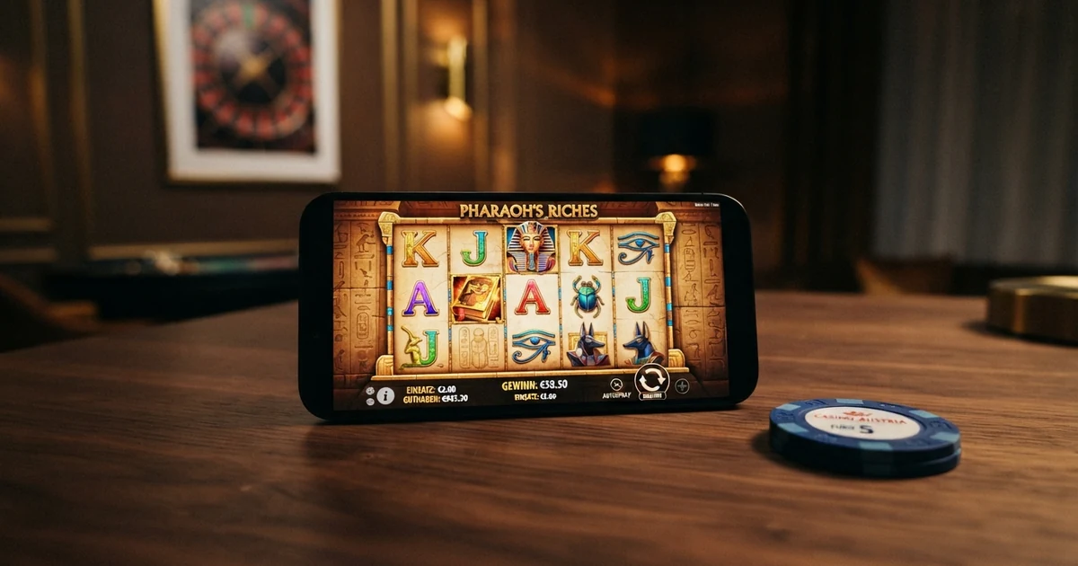 Book of Dead Spielautomat von Play'n GO auf einem Bildschirm, Walzen mit ägyptischen Symbolen und dem Buch-Symbol als Wild und Scatter