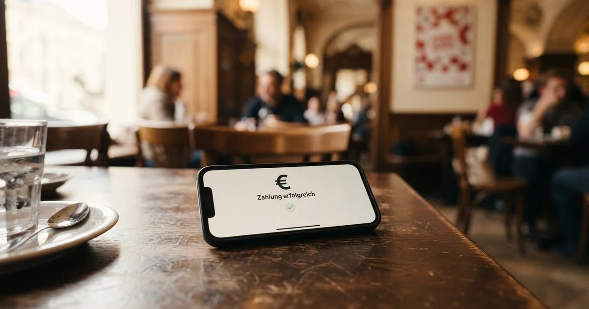 Ein Smartphone mit geöffneter Magenta-Bezahlseite und einem Casino-Logo im Hintergrund
