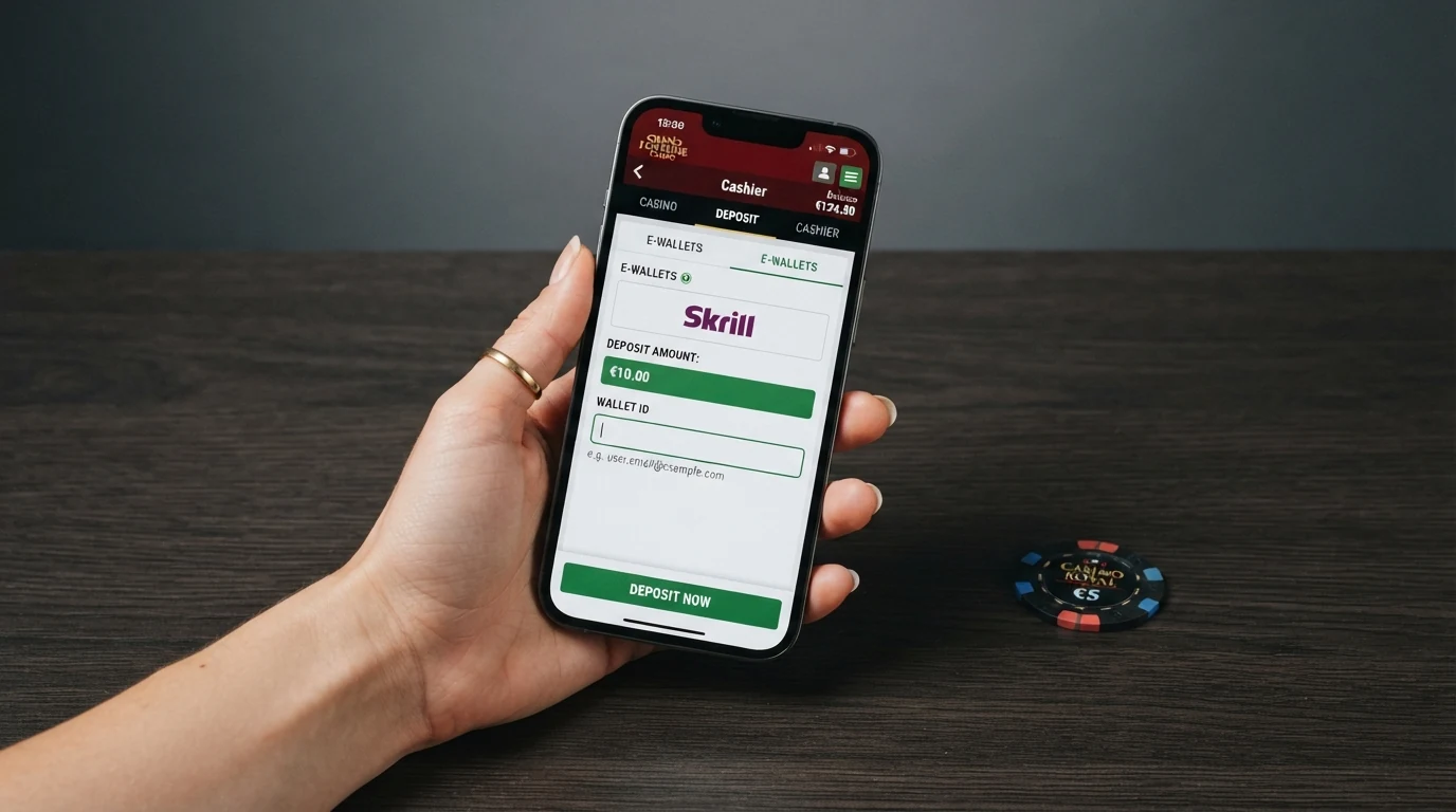 Einzahlungsmaske eines Online-Casinos mit ausgewählter MuchBetter-Zahlungsoption