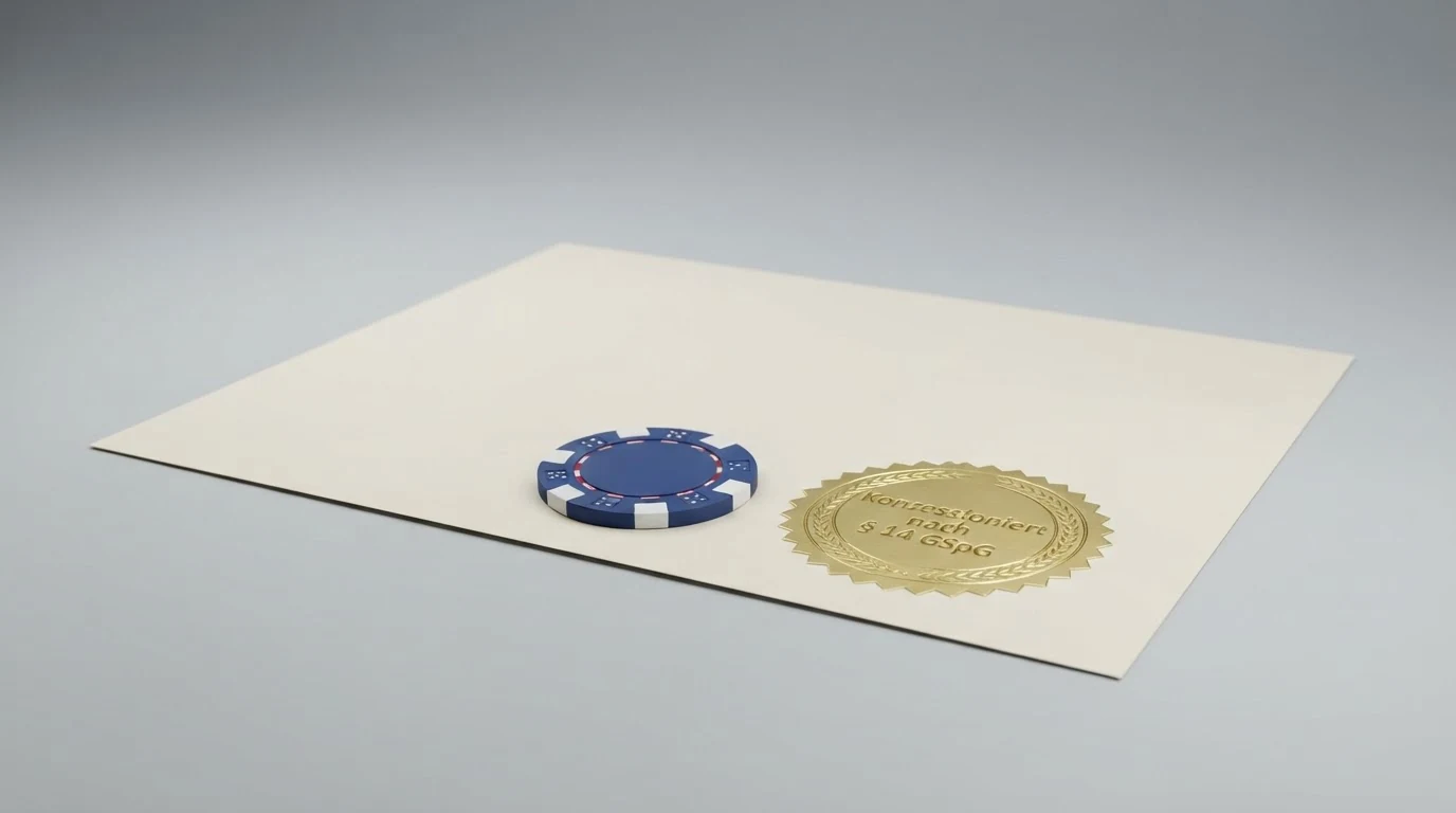 Das win2day-Logo neben einer stilisierten Konzessionsurkunde mit österreichischem Bundesadler und Ablaufdatum