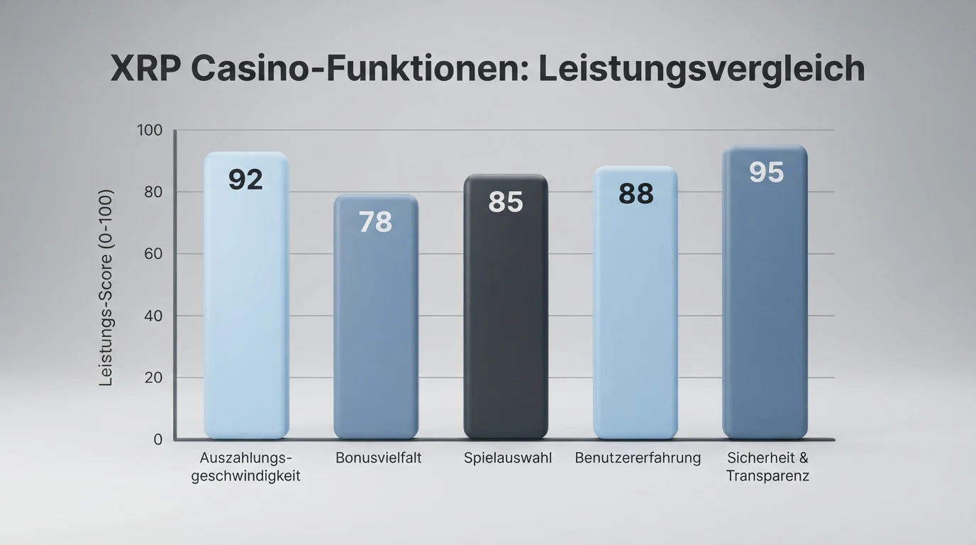 Vergleichstabelle der zehn XRP-Casinos mit farblich hervorgehobenen Lizenz-Unterschieden